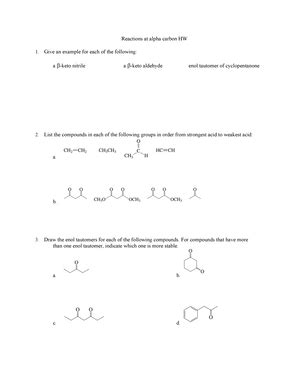 Reactions of carboxylic acids and its derivatives - sodium acetate b. excess benzylamine c ...