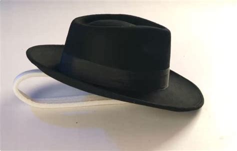 MICHAEL JACKSON MJ Black Fedora Billie Jean Wool Hat Cap Costume !! | eBay