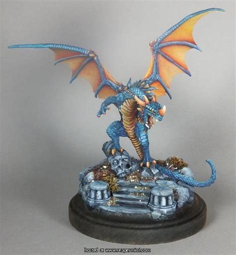 Blue Dragon | Dragon miniatures, Reaper miniatures, Red dragon