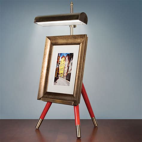 The Cordless Tabletop Lighted Easel - Hammacher Schlemmer