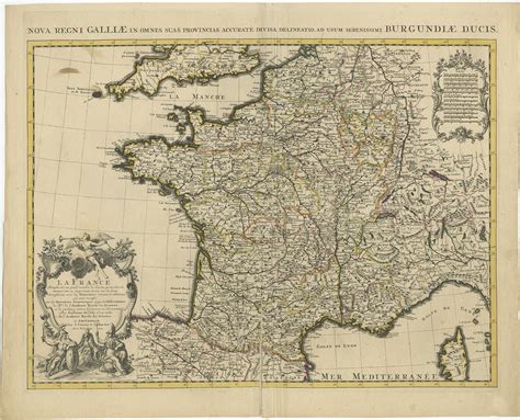 Antique Map of France by Covens & Mortier (c.1730)