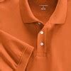 Lands' End School Uniform Women's Short Sleeve Interlock Polo Shirt - X Large - Orange Spice ...