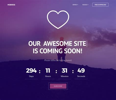 40 Best Free Coming Soon Html Templates, Under Construction Templates