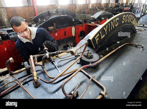 Flying Scotsman restoration Stock Photo - Alamy