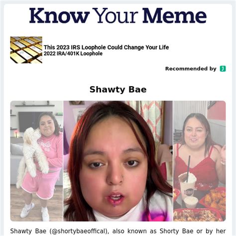 Shawty Bae - Know Your Meme