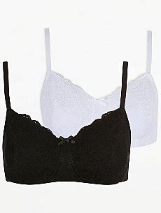 Post Surgery Comfort Front Fastening Bras 2 Pack | Women | George at ASDA