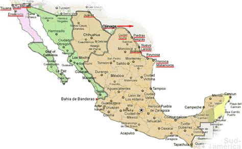 Mexico and USA Time Zones Map live - Current local time with time zone