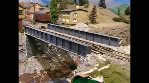 (Layout) TT scale model railway train layout 13 - YouTube