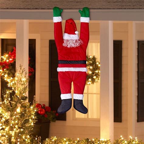 Outdoor Christmas Decoration Hanging Santa Claus Outside Yard Balcony ...