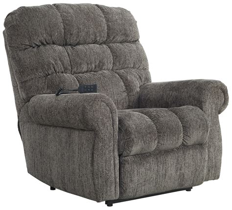 Signature Design by Ashley Ernestine Power Lift Recliner with Rolled ...