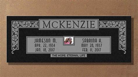 Custom Double Grave Marker Portfolio — Brown Memorials