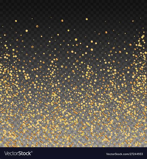 Gold confetti luxury sparkling scattered Vector Image