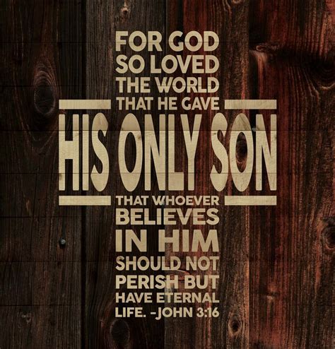 God So Loved the World John 3:16 Word Cross Design 12 x 12 Wood Lath ...