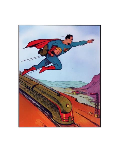 Superman saves the day! 1938 style DC/National Comics sericel | Vintage comic art, Superman ...