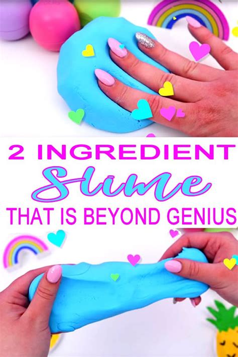 DIY 2 Ingredient Slime Recipe | How To Make Homemade No Glue or Borax Slime in 2024 | Slime for ...