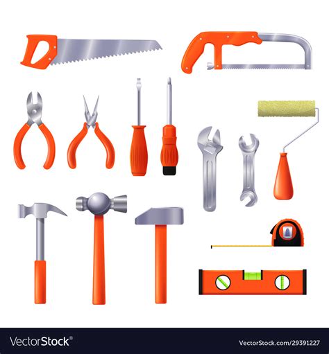 House repair tools instrument Royalty Free Vector Image