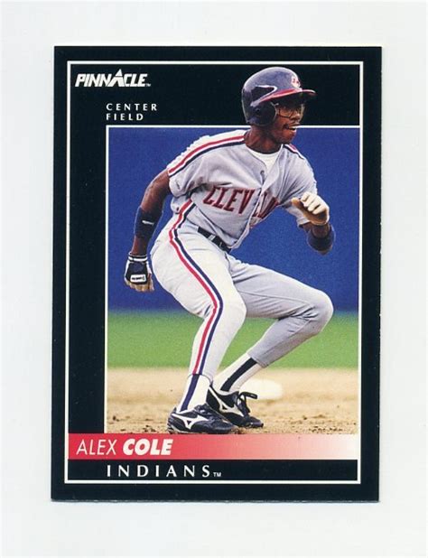 1992 Pinnacle Baseball #066 Alex Cole - Cleveland Indians