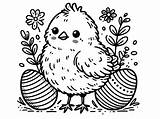 Easter Chick coloring Pages  ColoringLib sketch template