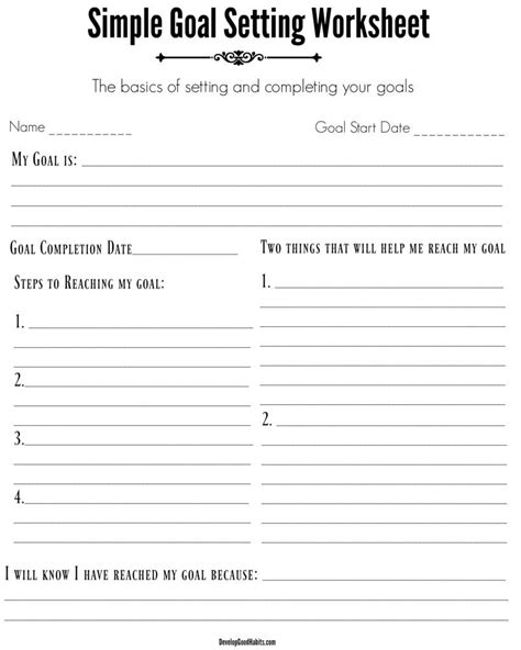 4 Free SMART Goal Setting Worksheets & Templates [2022 Update] | Goals worksheet, Goal setting ...