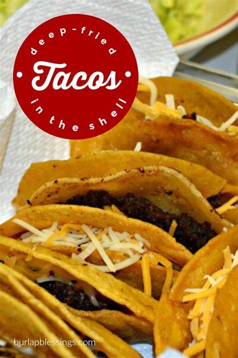 Deep-Fried Tacos | Recipe | Deep fried tacos, Fried tacos, Mexican food ...