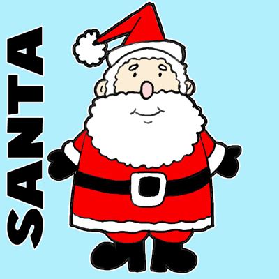 How to Draw an Easy-to-Draw Santa Clause for Christmas – How to Draw ...