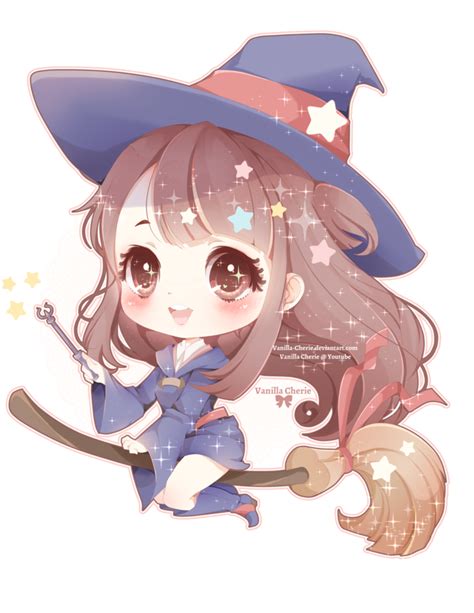 Little Witch Akko by Vanilla-Cherie | Cute anime chibi, Chibi anime kawaii, Cute kawaii drawings