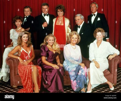 DALLAS cast of US TV series - see description below Stock Photo ...