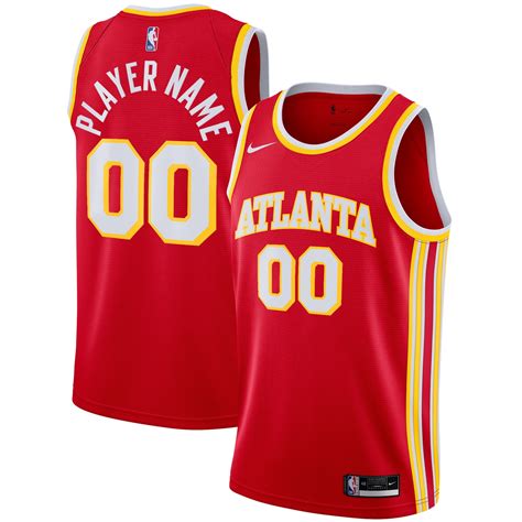 Atlanta Hawks Nike Icon Swingman Jersey - Custom - Mens