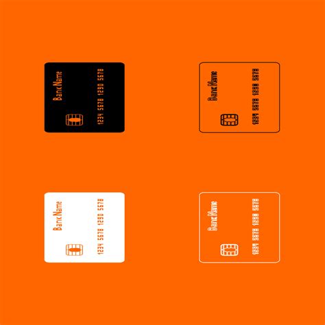 Inserting credit card black and white set icon . 5856666 Vector Art at Vecteezy