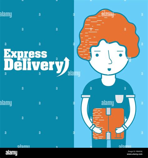 Express delivery cartoon Stock Vector Image & Art - Alamy