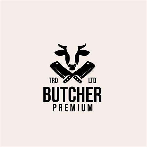 premium butcher cow vector logo design 2596664 Vector Art at Vecteezy