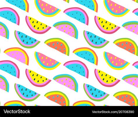 Fun colorful summer mood watermelon background Vector Image