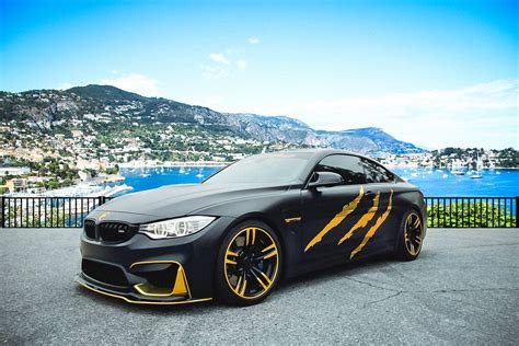 BMW M4 Monster gold wrap | Bmw m4, Bmw, Bmw wrap