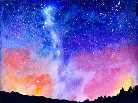 Stars…Galaxy…Series…in Watercolour | Watercolour/paintings | Watercolor ...