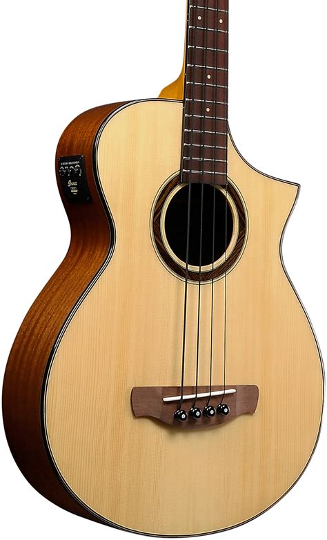 Ibanez AEWB32 Short-Scale Acoustic-Electric Bass Gloss Natural ...