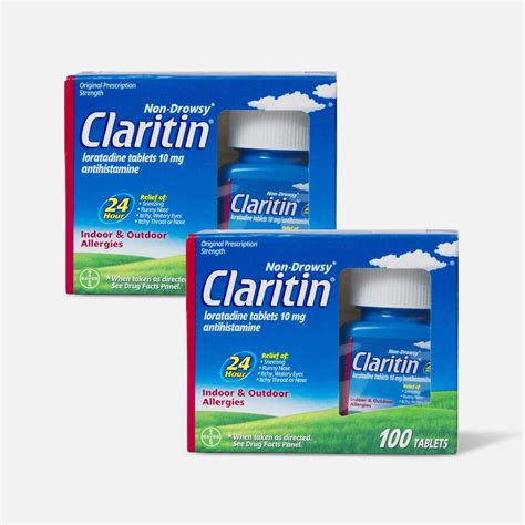 FSA Eligible Claritin 24 Hour Allergy Medicine, Non-Drowsy Prescription ...