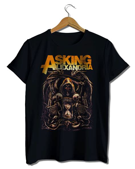 Asking Alexandria T-Shirt Asking Alexandria Tshirt Merch (Black ...