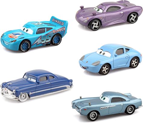 Amazon.com: Cars 2 Blue Lightning McQueen and his Friends 1/55 Metal Die Casting Car Toy for 3 4 ...