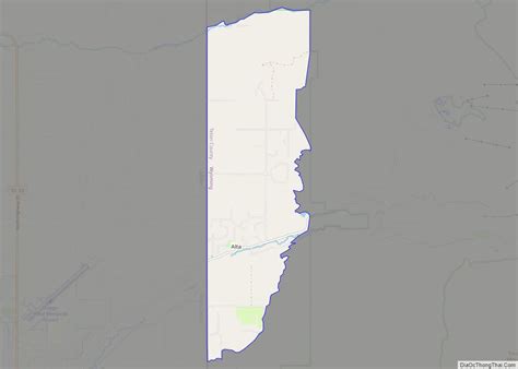 Map of Alta CDP, Wyoming - Thong Thai Real