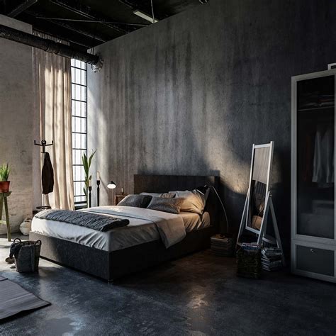 Industrial Style Bedroom Design | Guide | DesignCafe