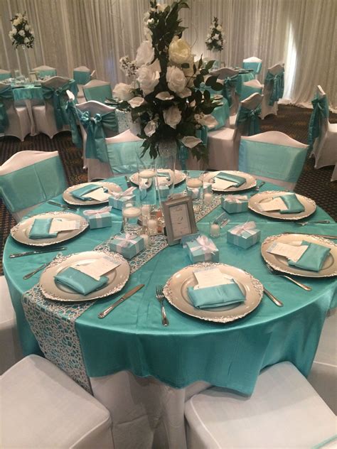 Pin by Cynthia M on Decoraciones | Tiffany blue weddings, Tiffany blue party, Tiffany blue ...