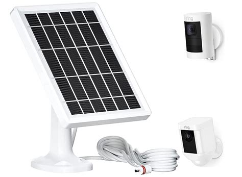 Solar Panel for Ring Camera, Camera Solar Panel Charger for Ring Stick ...