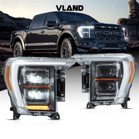 LED Projector Headlights For 2021 2022 2023 Ford F150 F-150 Driver ...