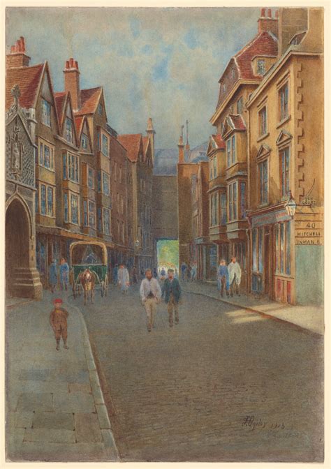 James S. Ogilvy | Cloth Fair [Smithfield], early morning | Drawings Online | The Morgan Library ...