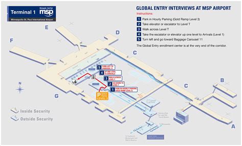 Terminal 1 at the Minneapolis-Saint Paul International Airport MSP