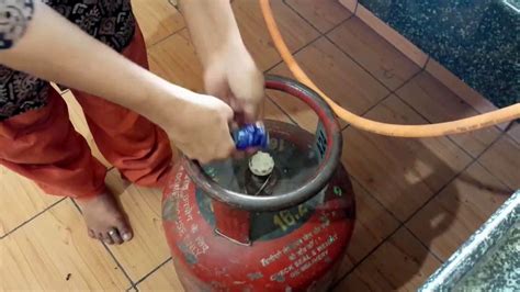 How to install gas stove with gas cylinder - YouTube