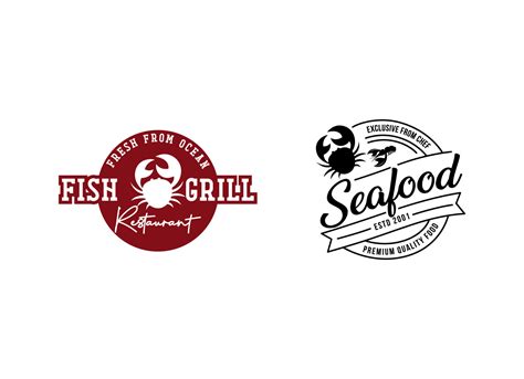 Seafood Restaurant Logo Design Template. 9521838 Vector Art at Vecteezy