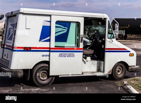 Indianapolis - Circa February 2017: USPS Post Office Mail Truck. The ...