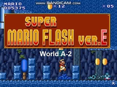 Super Mario Flash Ver. E - World A-2 - YouTube