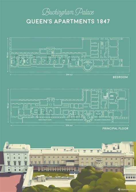 Check out this floor plan of Buckingham Palace | Apartment Therapy